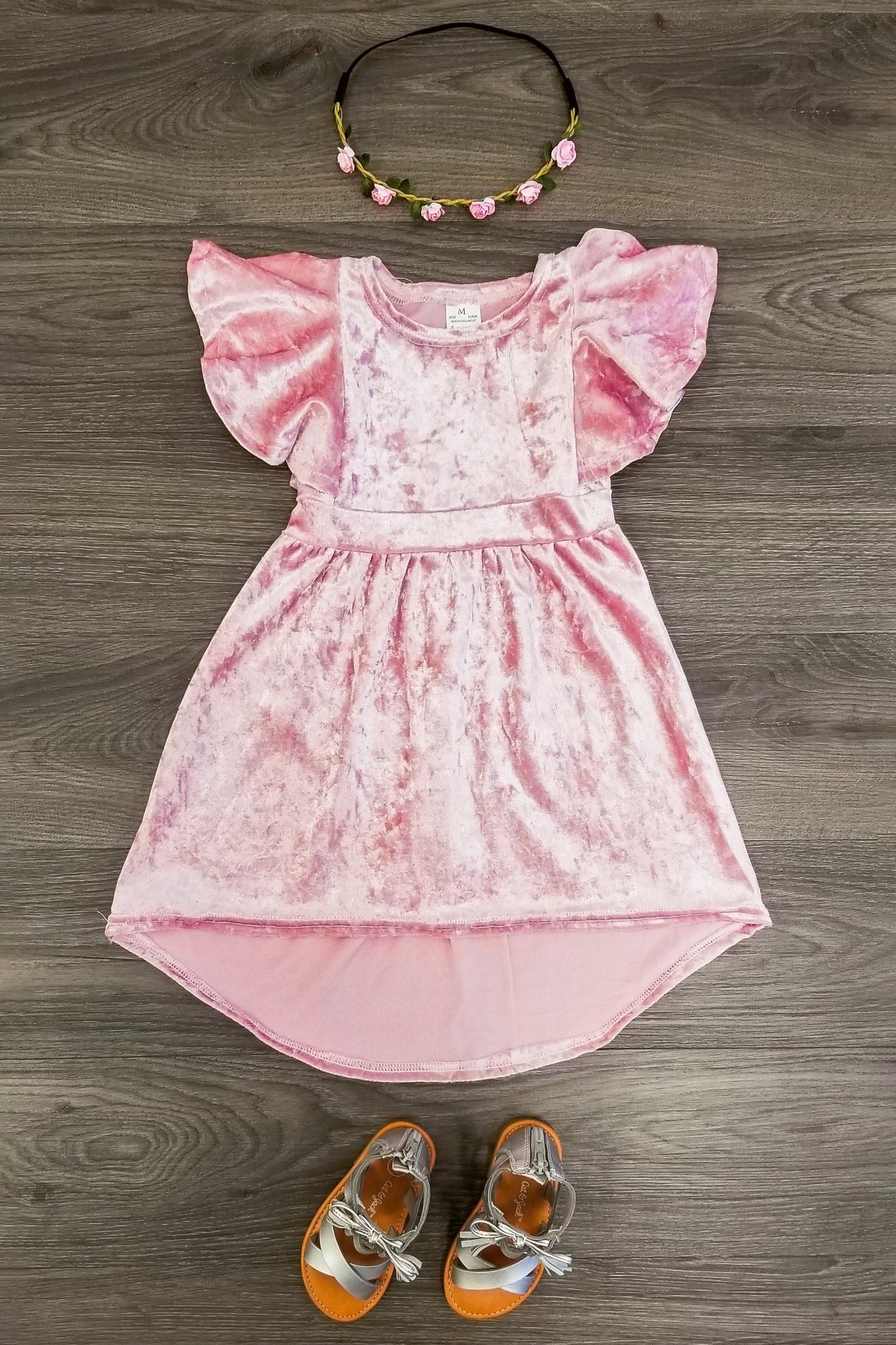 Pink Velvet Dress